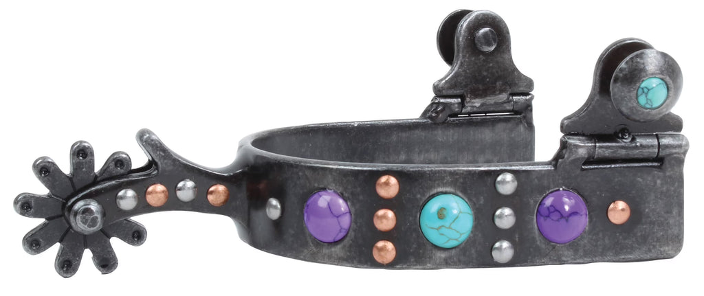 Youth Purple Stone Dot Spur V3667