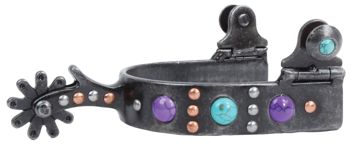 Youth Purple Stone Dot Spur V3667