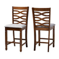 Grey/Walnut Pub Chairs (Set of 2) N507