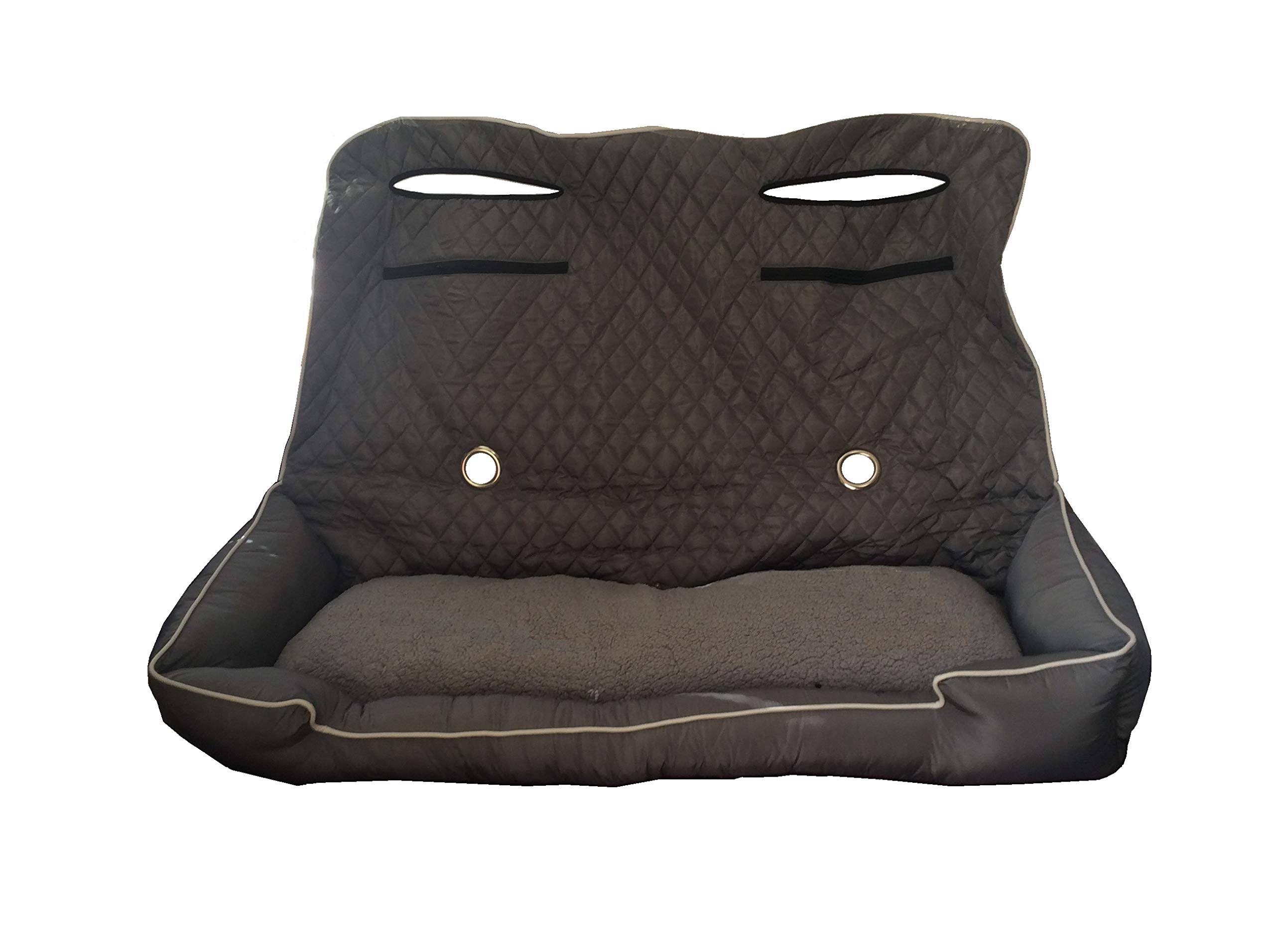 Grey Large Pet Bed Cushion & Car Seat Cover T21844