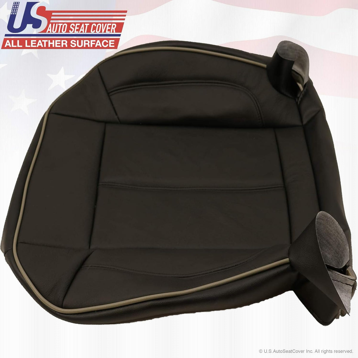 Black Leather Seat Cover F394