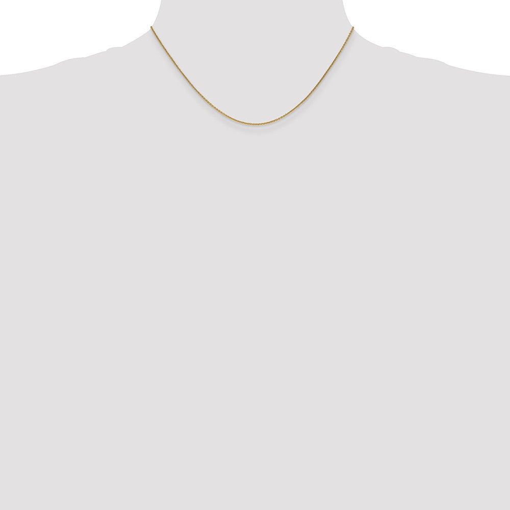 14K Yellow Gold 1mm Cable Chain P4433