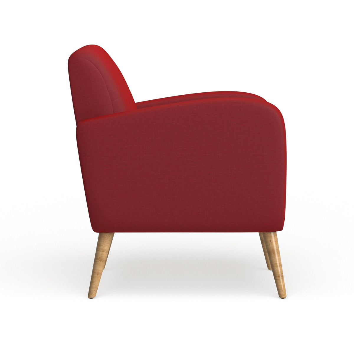 Cherry Red Mid-Century Modern Arm Chair T9401