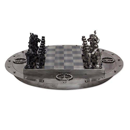 Recycled Metal Chess Game Set V584