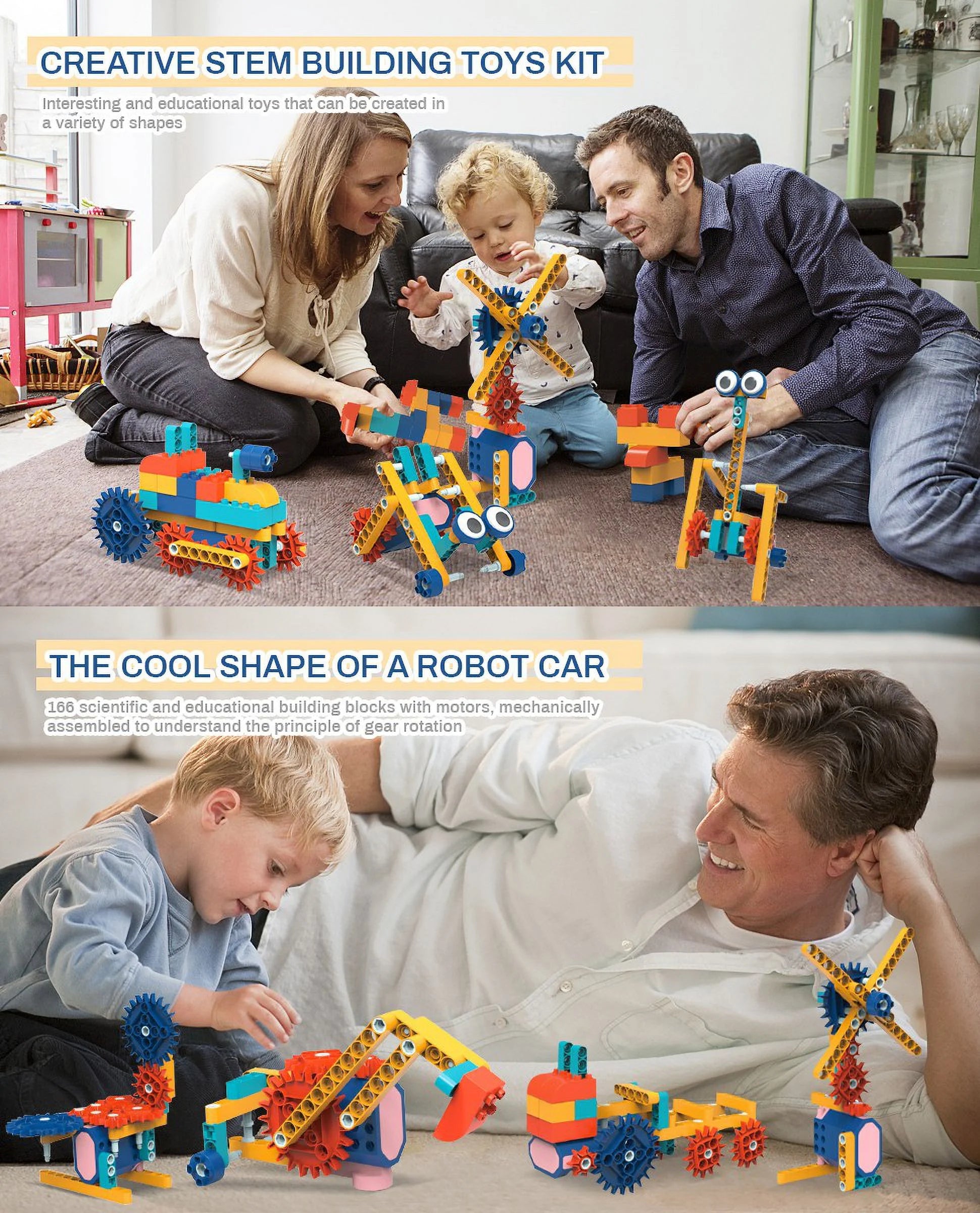 116PCS Motorized STEM Building Blocks Toy Set I5991