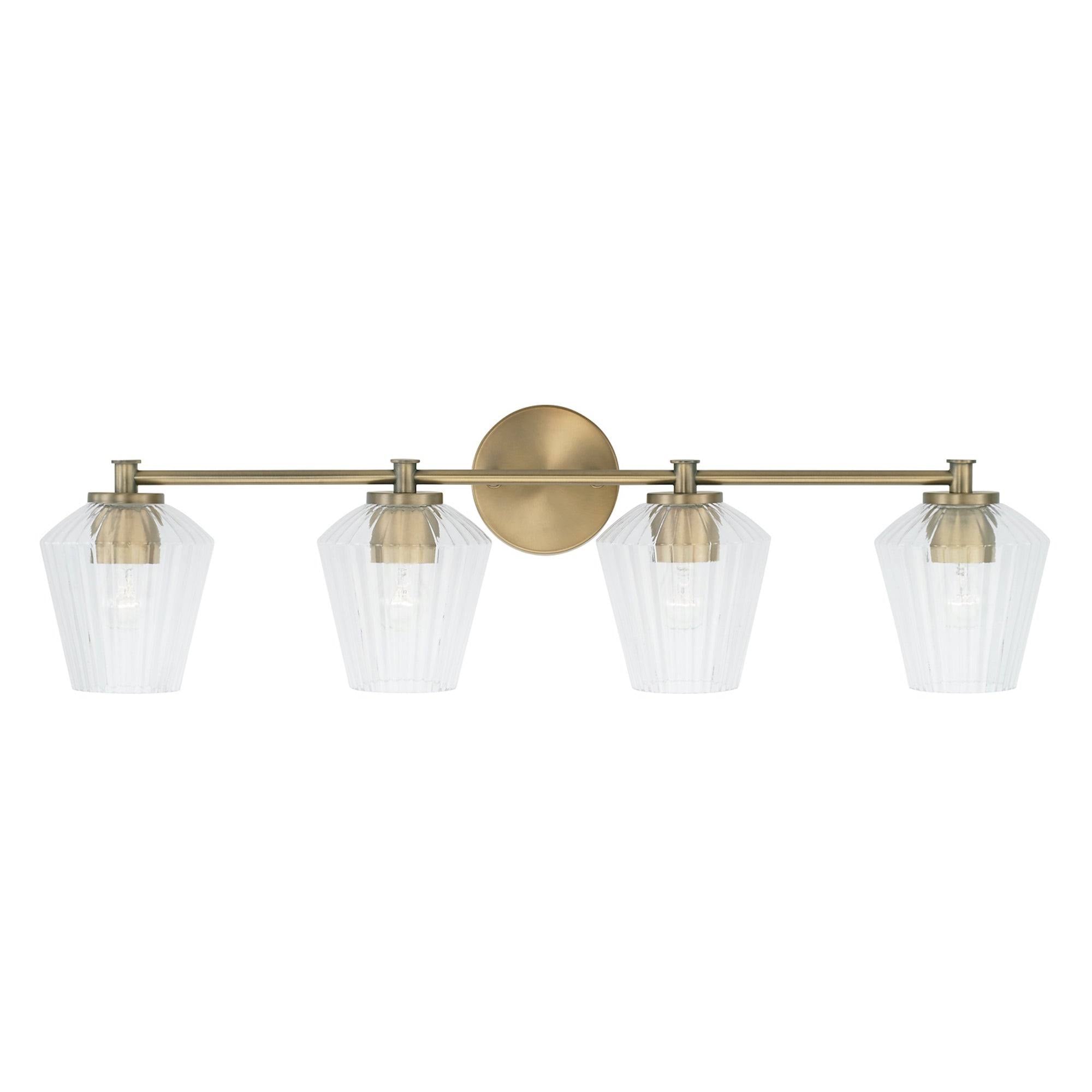 Matte Black 4 Light Bath Vanity K4117