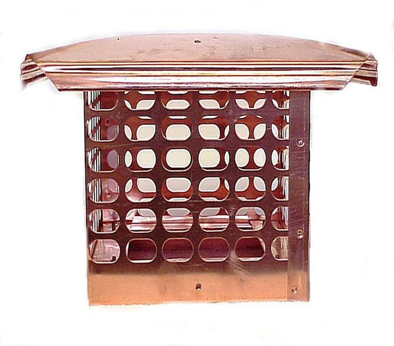 8 x 17-inch Copper Chimney Cap M7641
