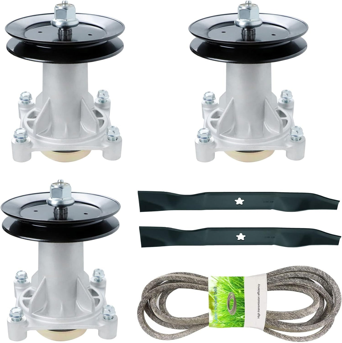 Spindle Assembly with Pulley and Mounting Bolts, Pack of 2 H642