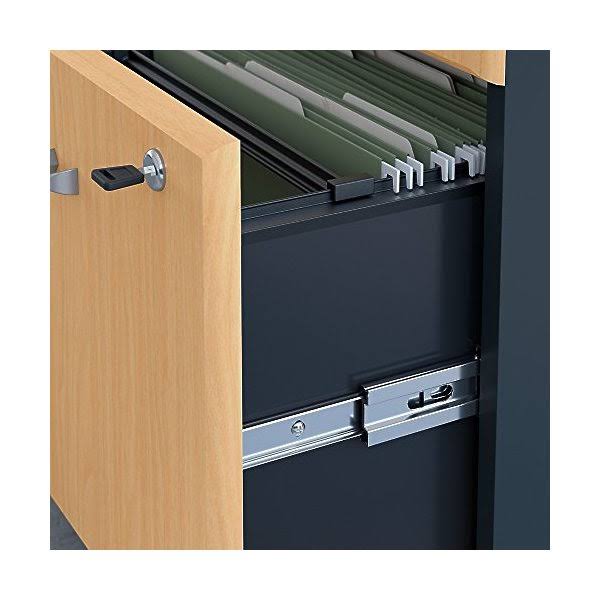 48 in. Corner Desk with Mobile File Cabinet - Beech X200