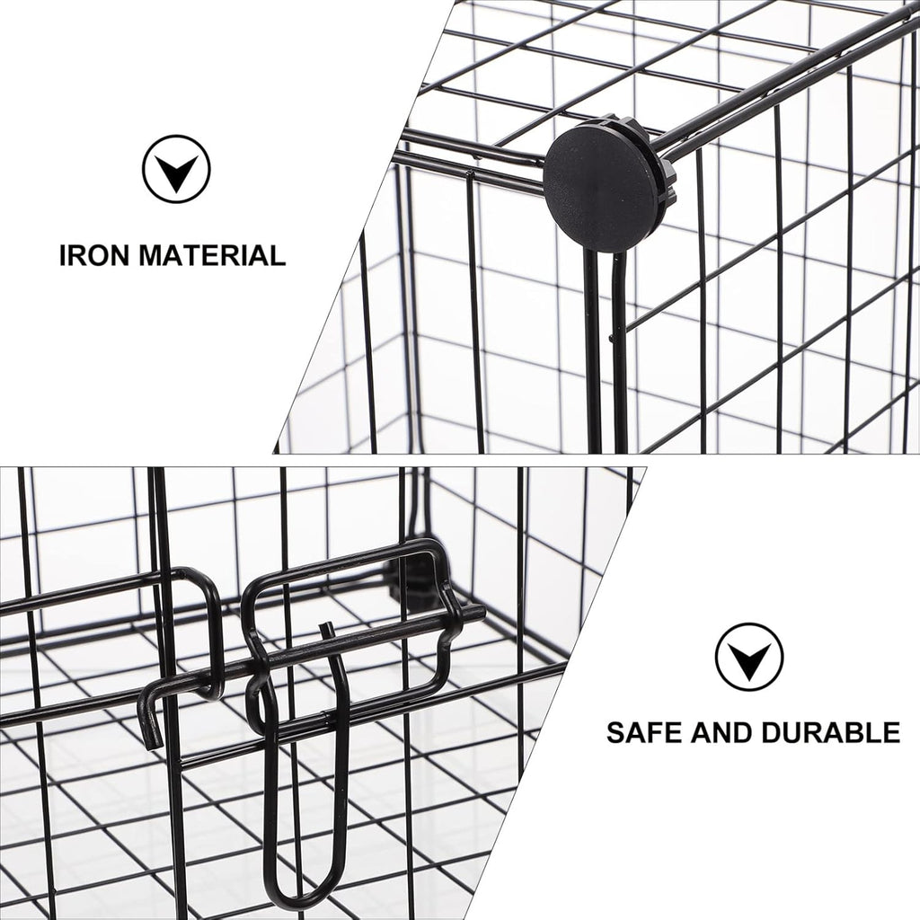 Black Foldable Metal Pet Exercise Playpen I3527