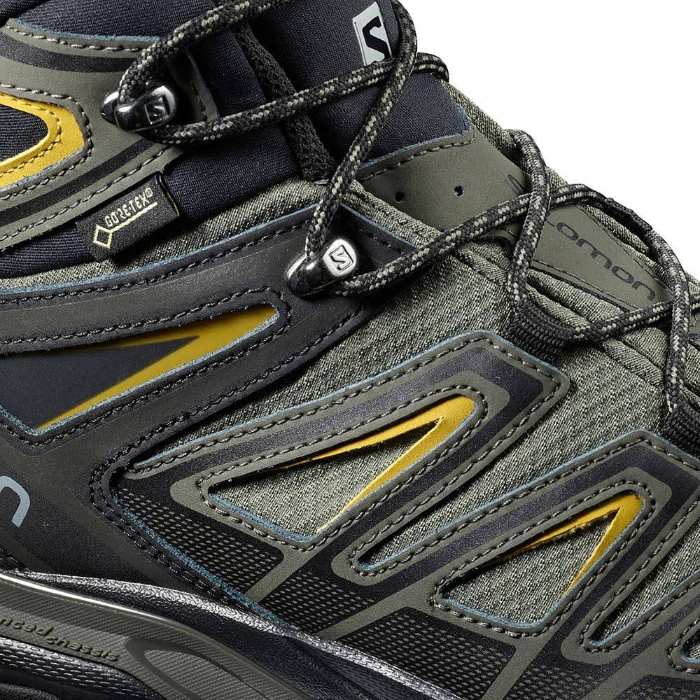 Castor Gray Black Green Sulphur Mid Hiking Boots D934