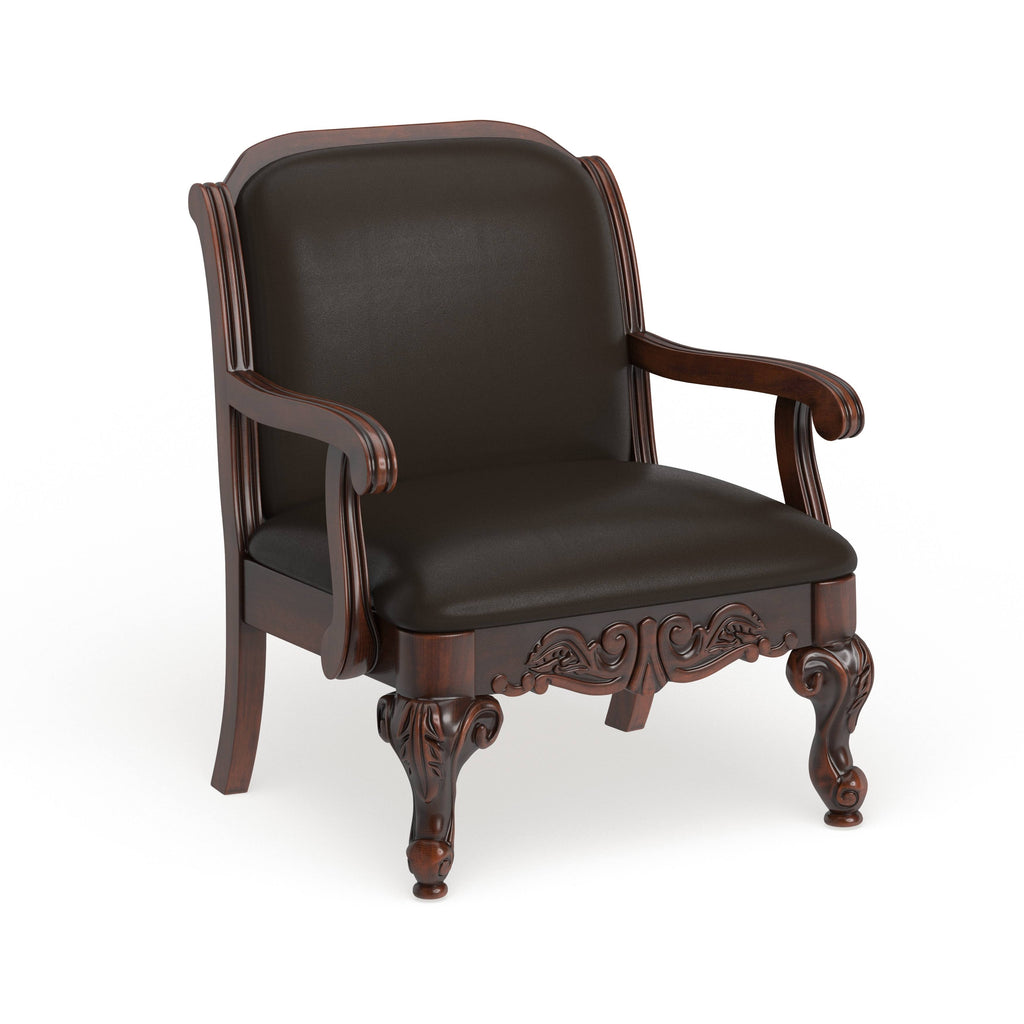 Dark Cherry Accent Chair A1267