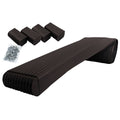 Black Marine Trailer Bunk Wrap Kit with 4 Endcaps & Stainless Hardware A532572