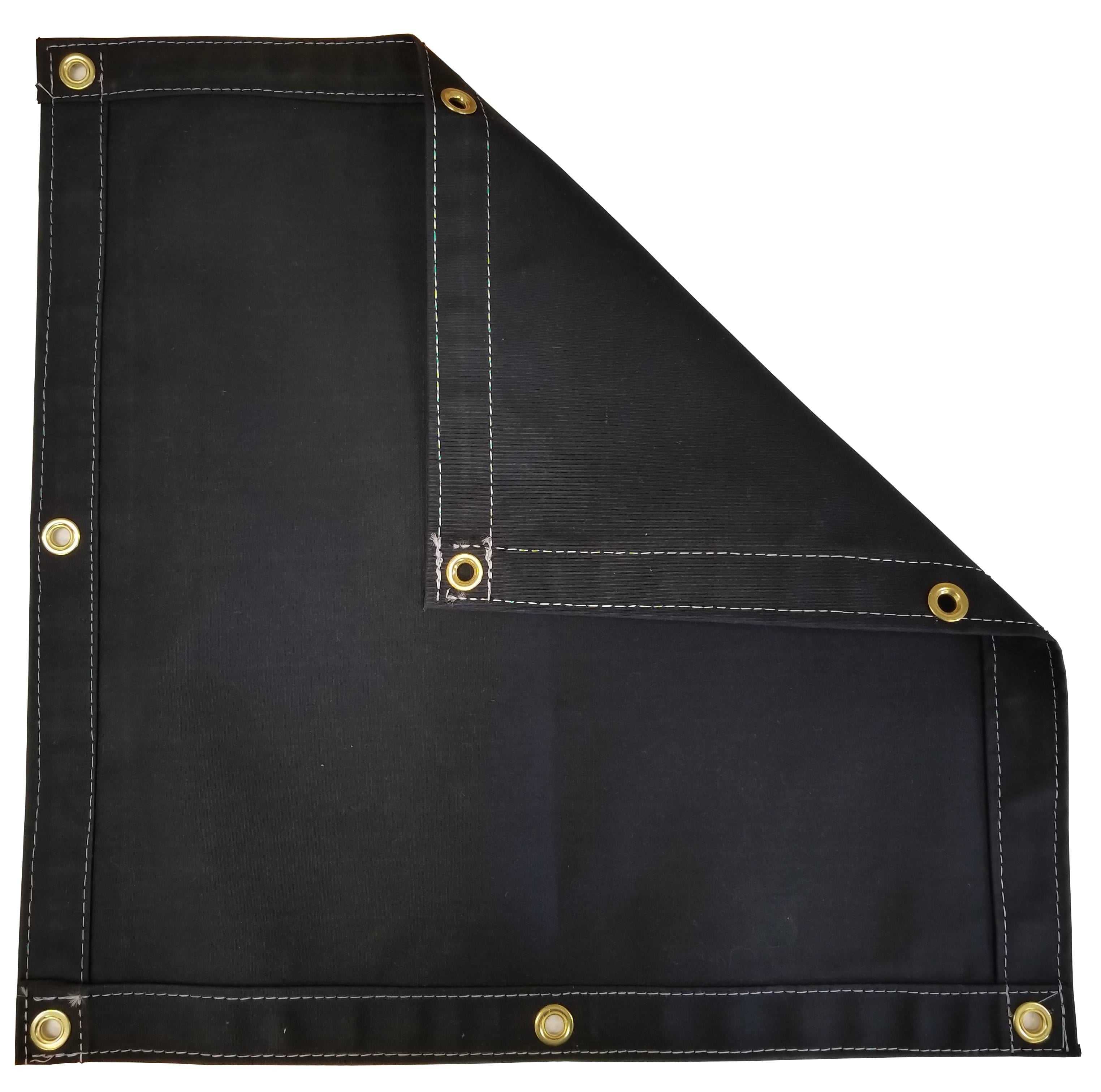 Black Polyester Canvas Tarp 14.5 oz. V260