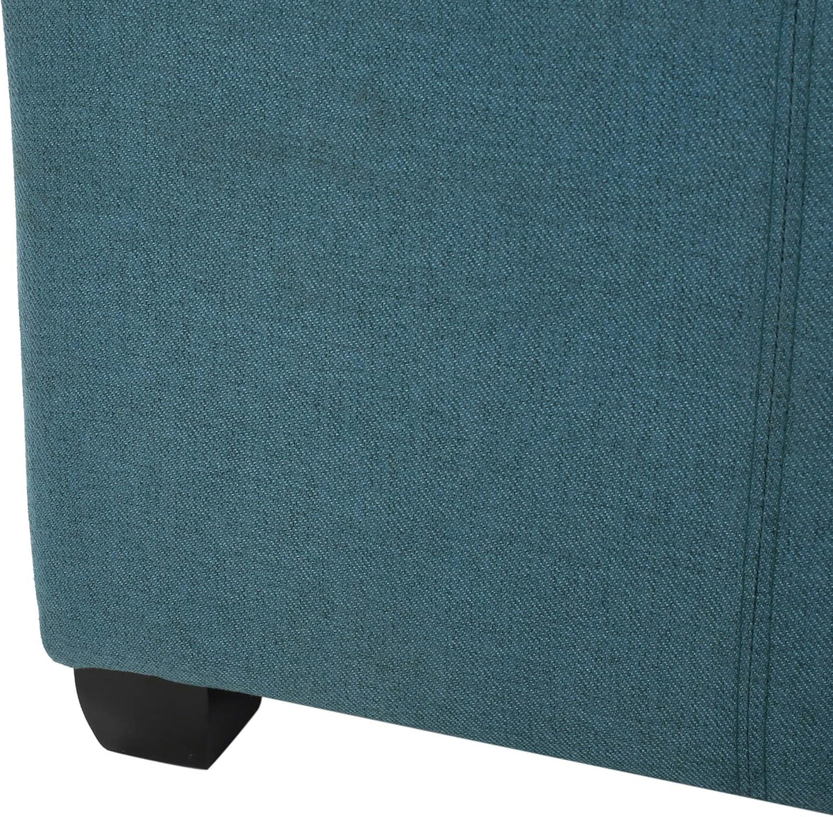 Dark Teal Fabric Storage Ottoman P2005