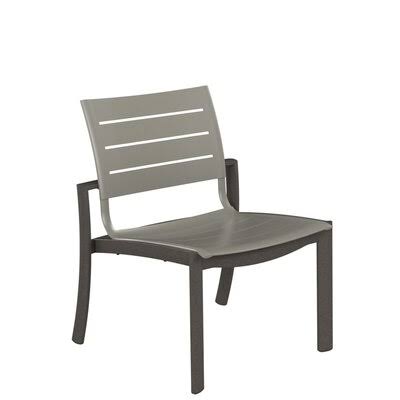 Graphite Aluminum Slat Patio Dining Chair G1811