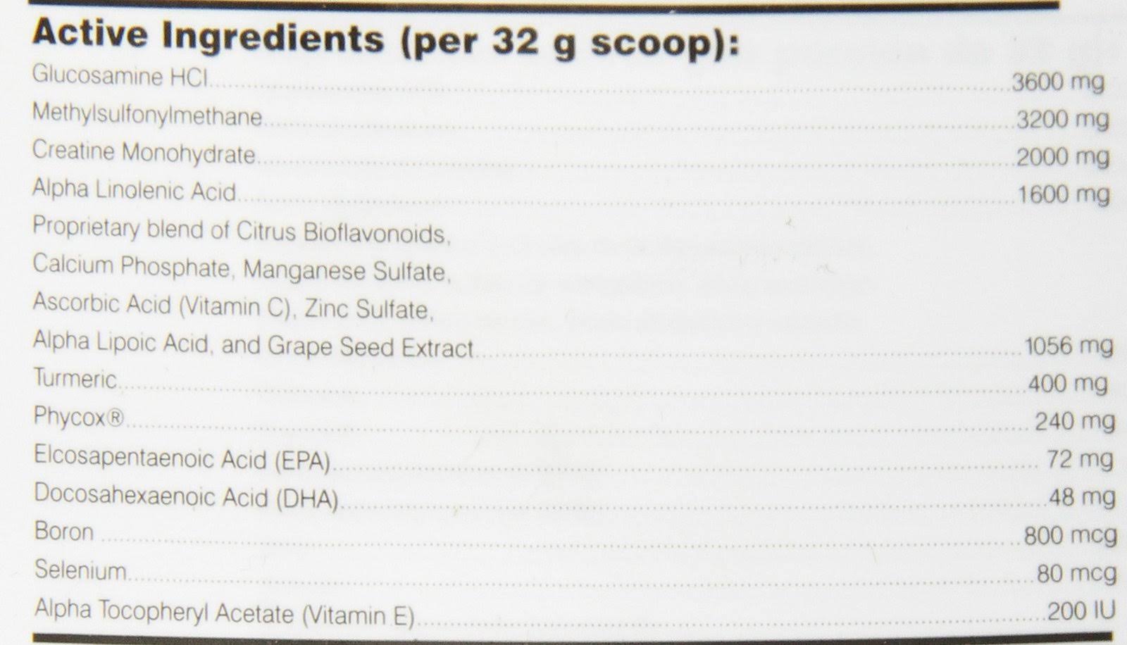 90 scoops Joint Support Supplement J3155