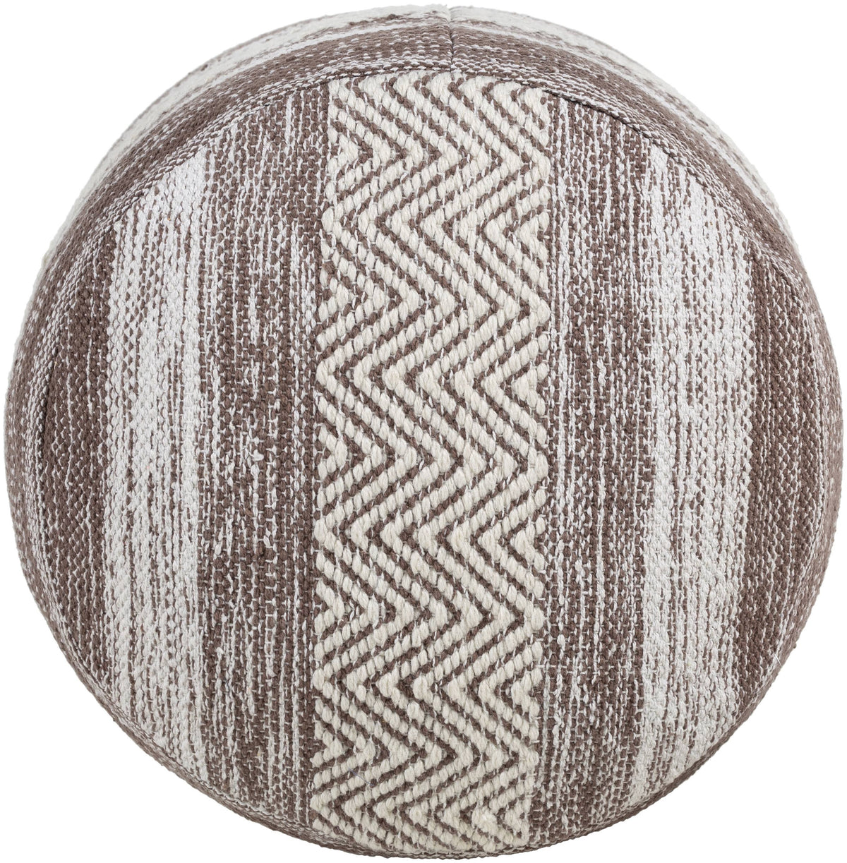 Beige Cotton Pouf C92291