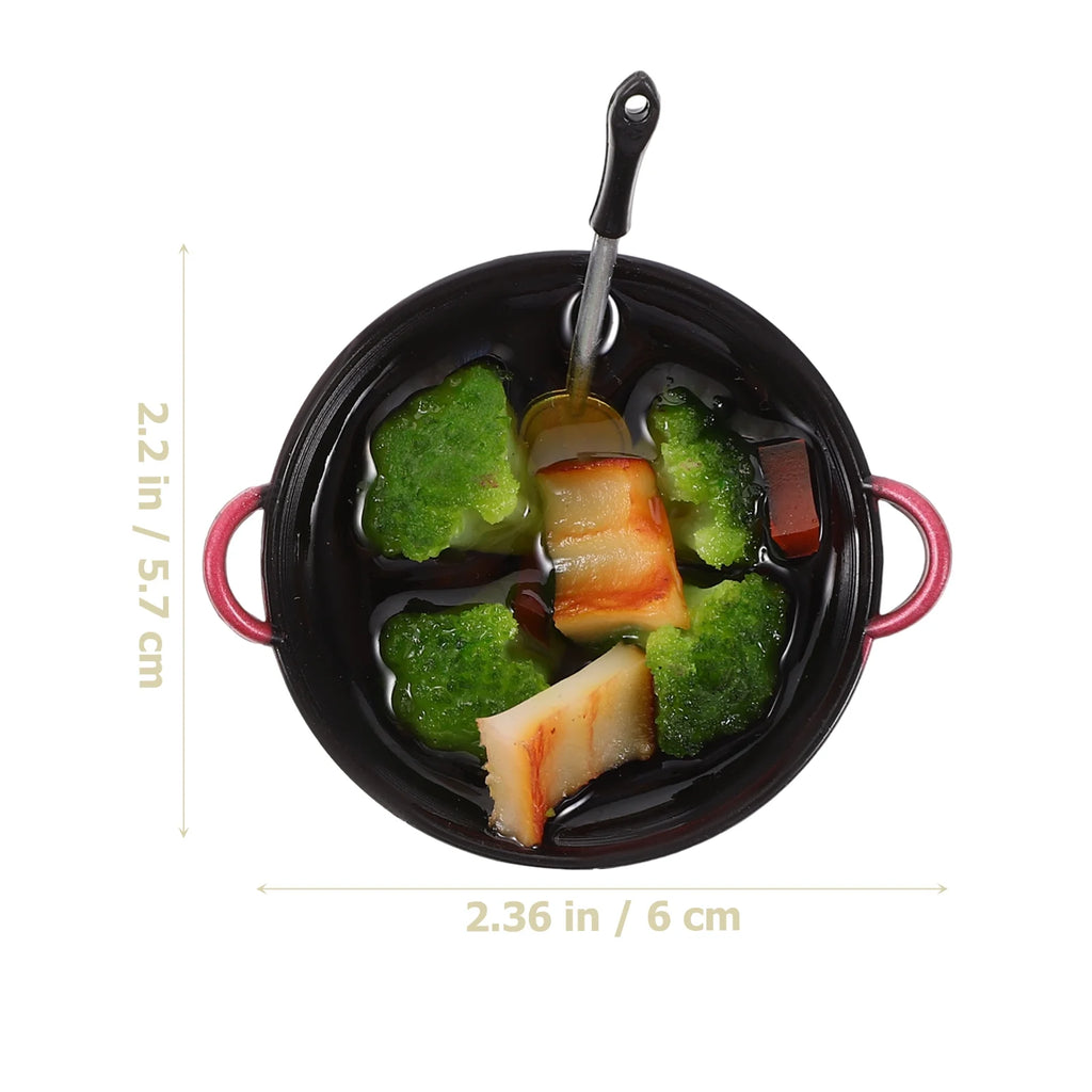 2 Pcs Mini Decor Tiny House Collectibles Doll Miniatures Micro Kitchen Decoration J686811