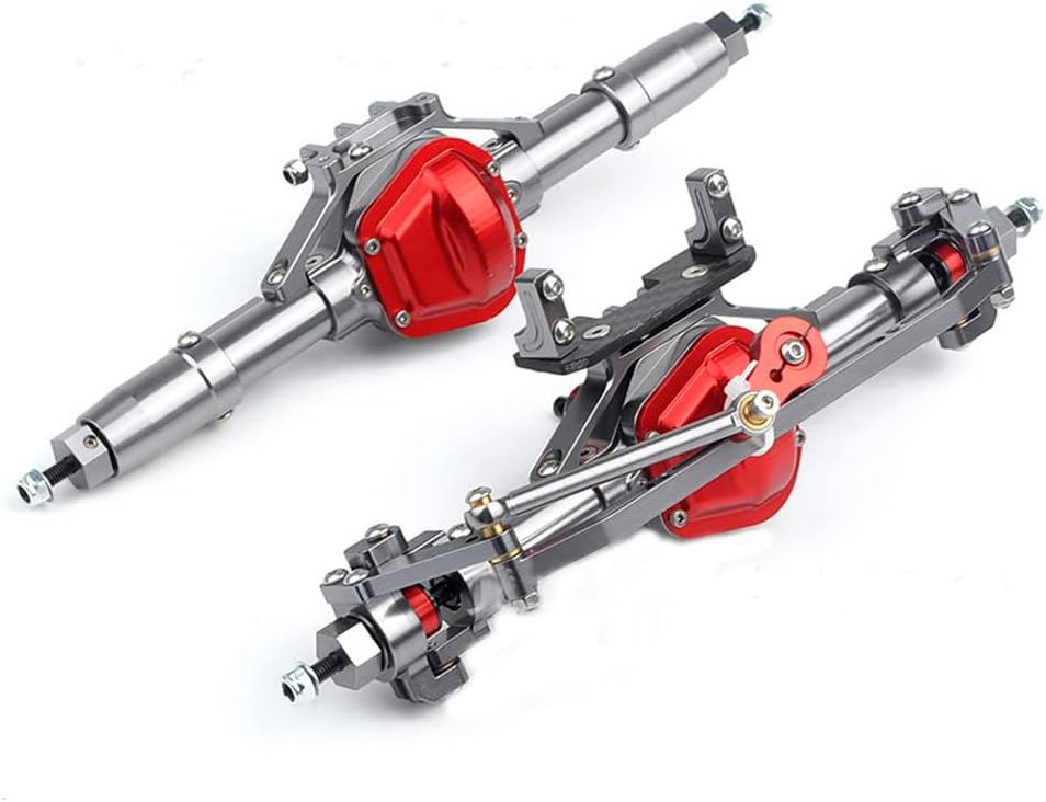 Rock Crawler Axle Front and Rear Portal Axles Complete Metal Alloy Pack of 2 D37811