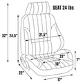 Beige Vinyl Rally Recliner Seat V4781