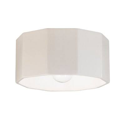 Gloss Gray Flush Mount Light Fixture H7814