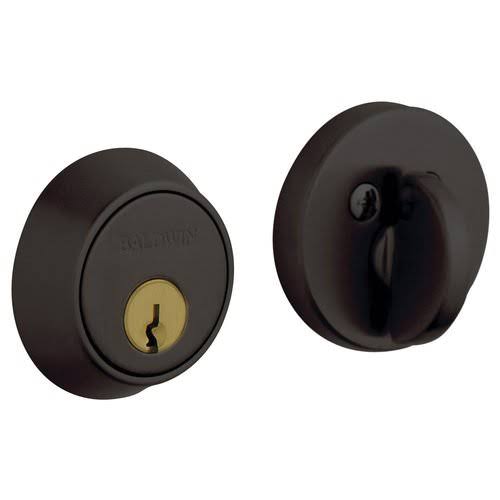 Polished Nickel Round Single Cylinder Deadbolt Z166