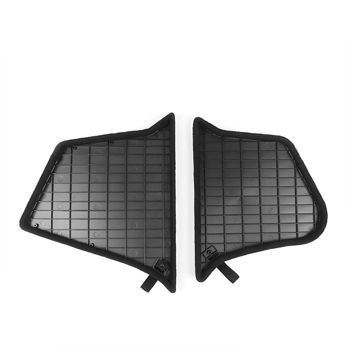 Rear Side Storage Box with Lid Bins 4PCS Black TPE ABS U6918