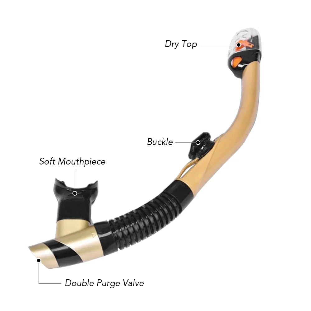 Dry Snorkel Set with Anti-Fog Diving Mask W2887
