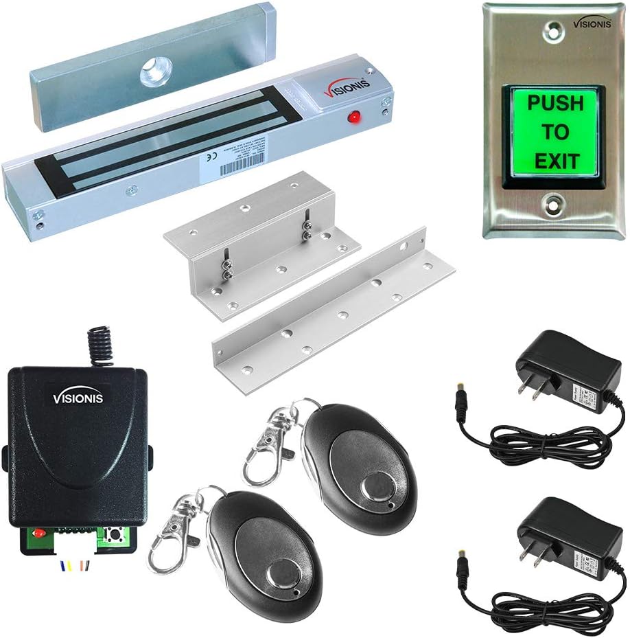 One Door Electromagnetic Lock Kit with Wireless Receiver and Remote A375448