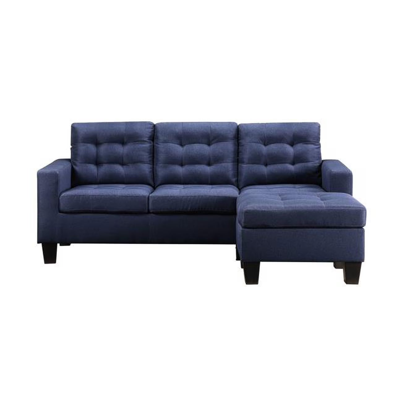 Blue & Black Linen Sofa K595440