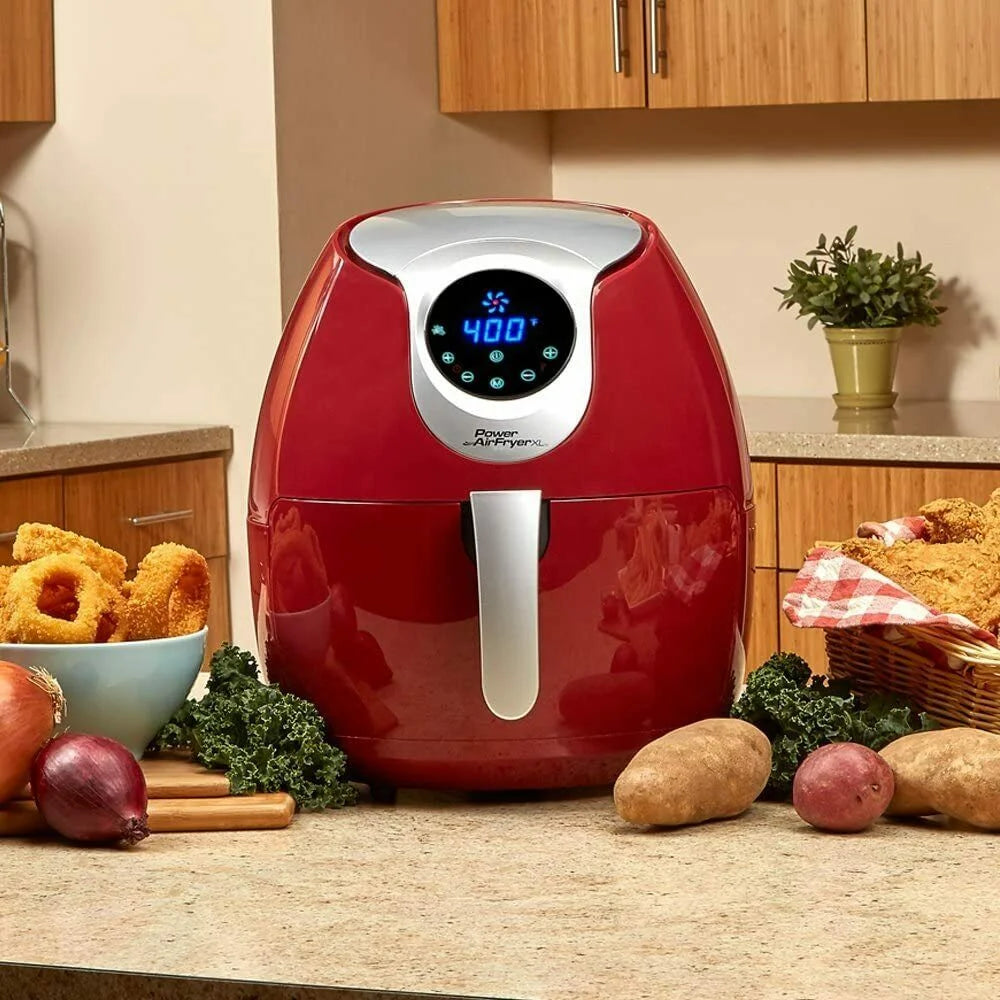 5.3 QT Digital Electric Air Fryer Oven Red K7208
