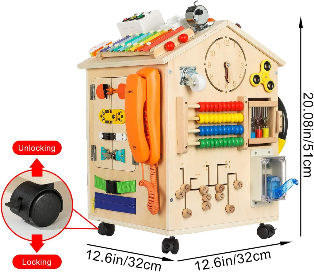 38-IN-1 Busy Board House Toys for Toddlers V351