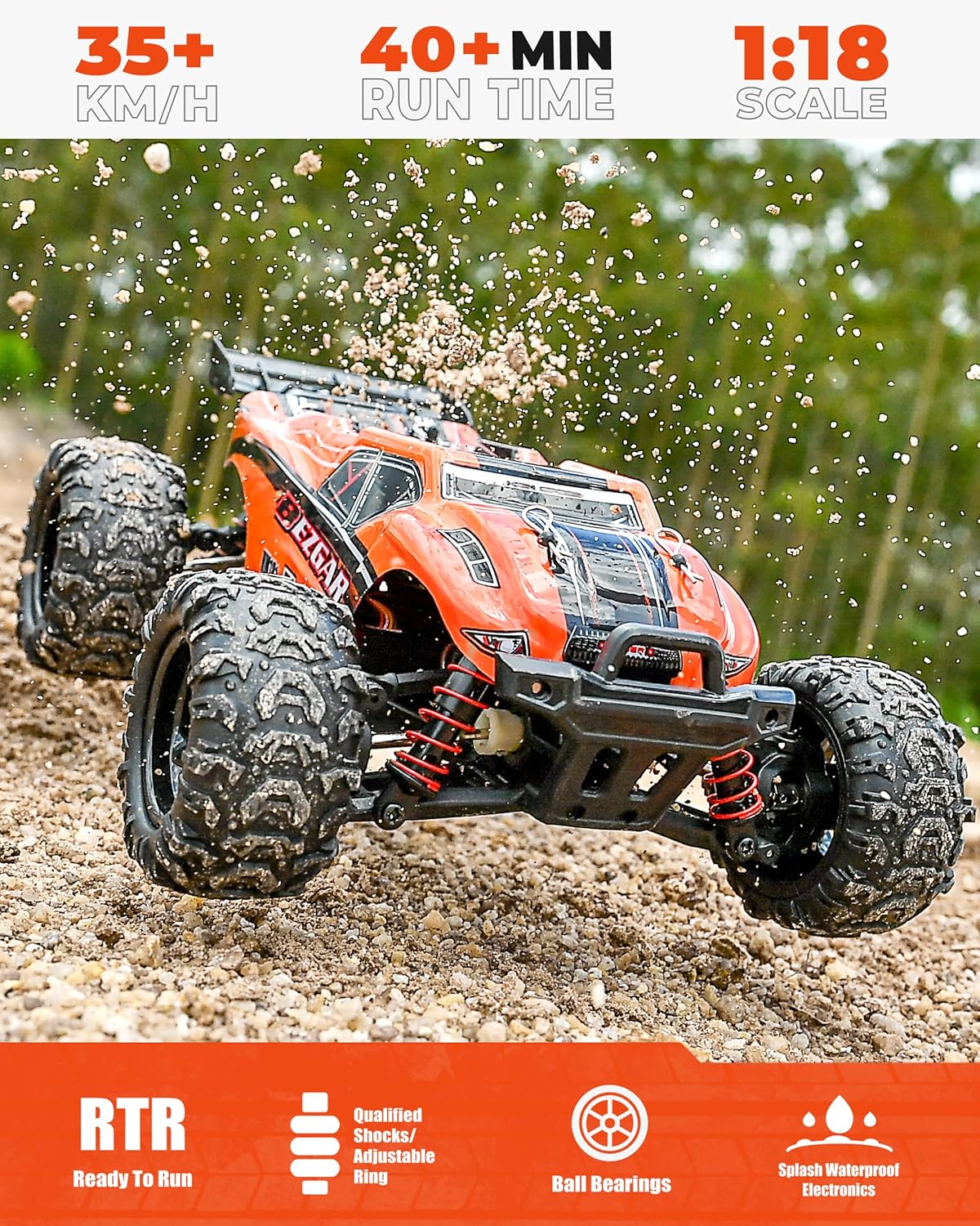 1:18 Scale 4WD Remote Control Monster Truck K149