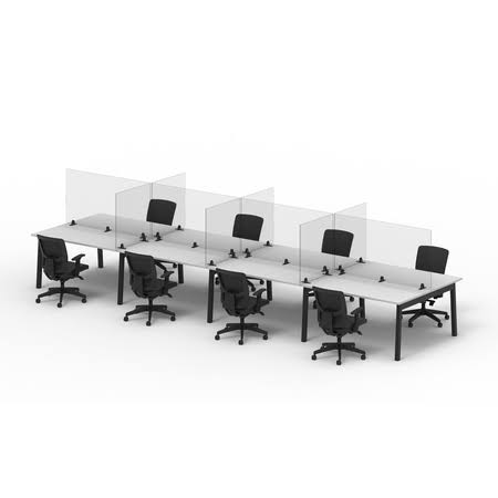 Clear Sneeze Guard Counter Partition Screen W12969