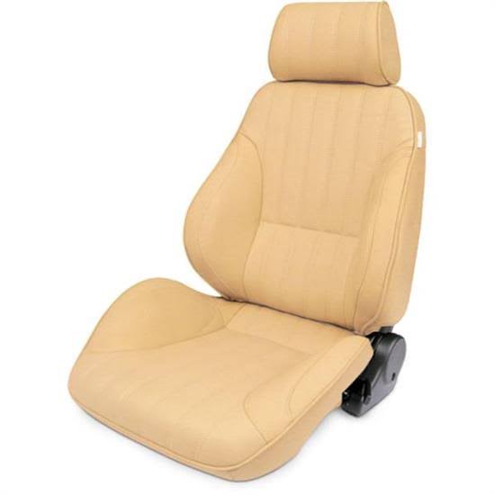 Beige Vinyl Rally Recliner Seat V4781