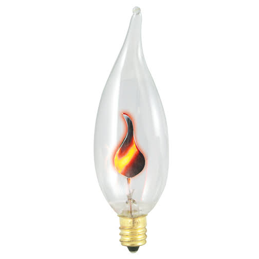 15 Packs CA10 Chandelier Bulb Candelabra Base Flicker V849