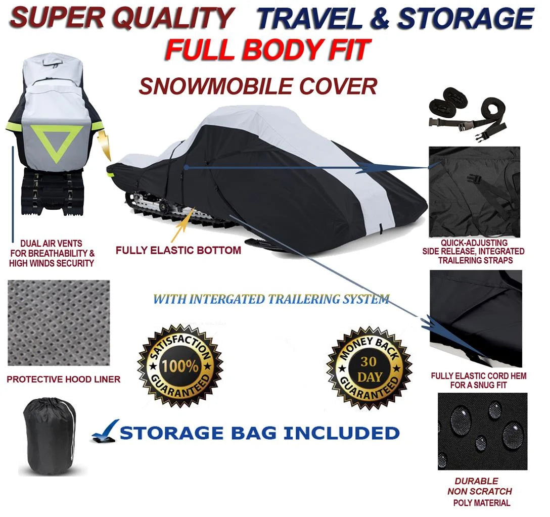 600 Denier Full Fit Snowmobile Travel and Storage Cover K5982
