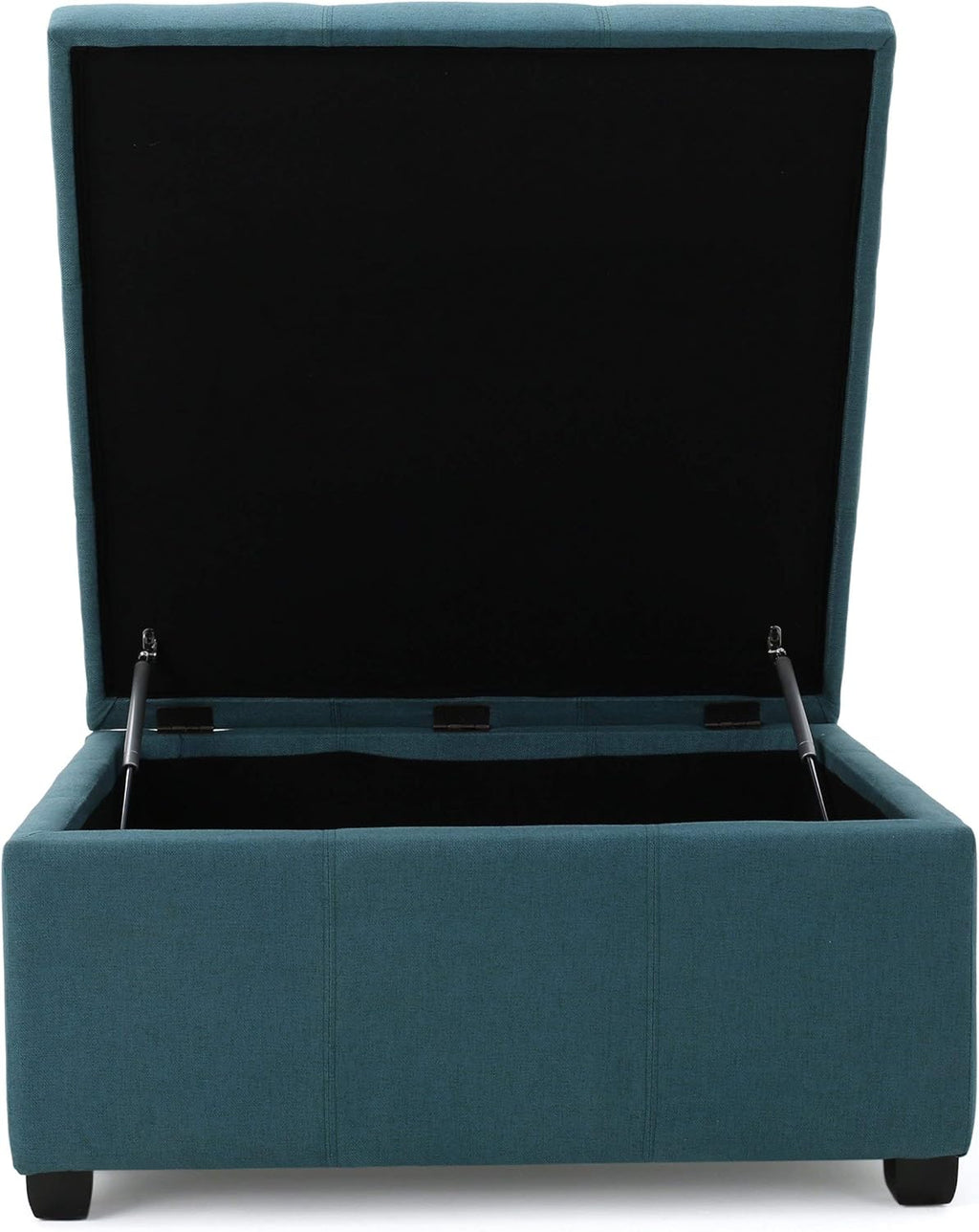 Dark Teal Fabric Storage Ottoman P2005