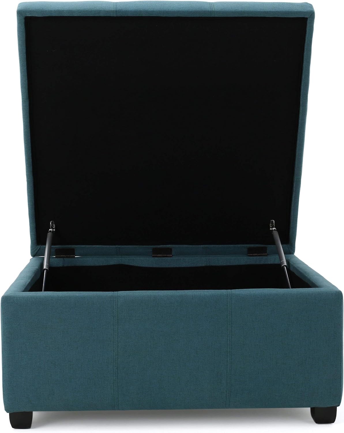 Dark Teal Fabric Storage Ottoman P2005