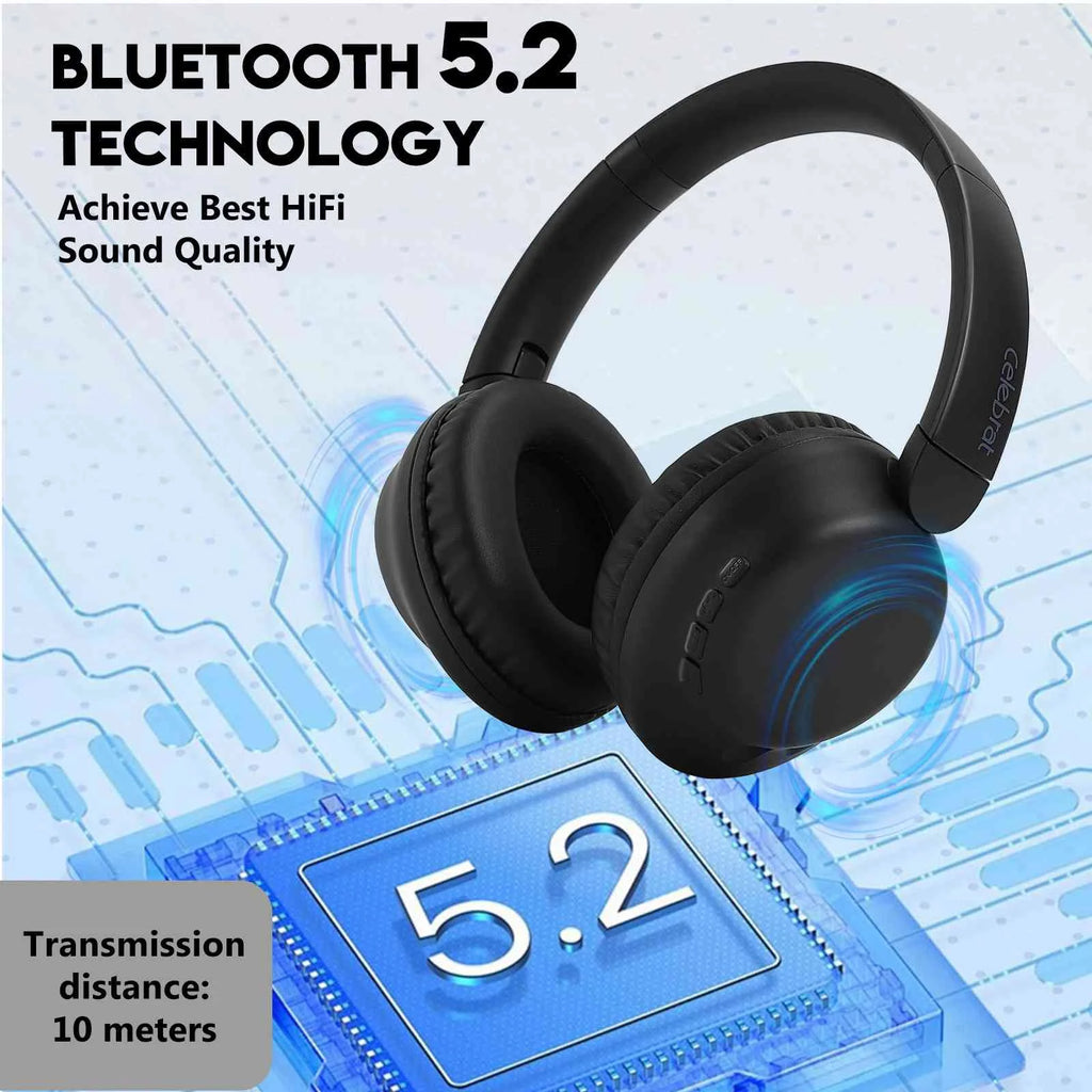 Wireless Bluetooth Over The Ear Headphones with Mic D5556