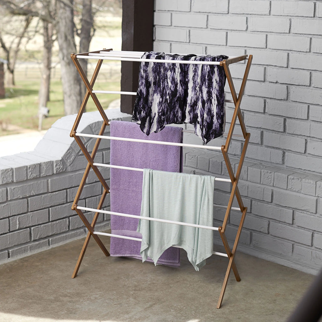 Collapsible Bamboo Clothes Drying Rack Z2709