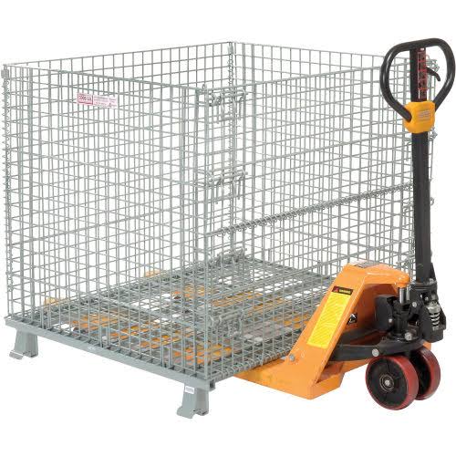 Wire Mesh Folding Container, 3000 lb. Capacity U768551