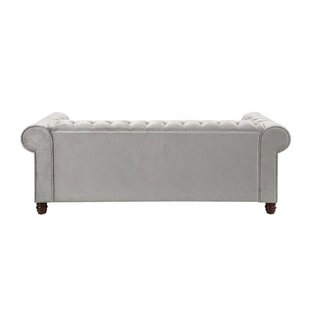 Gray Velvet Chesterfield Sofa G933