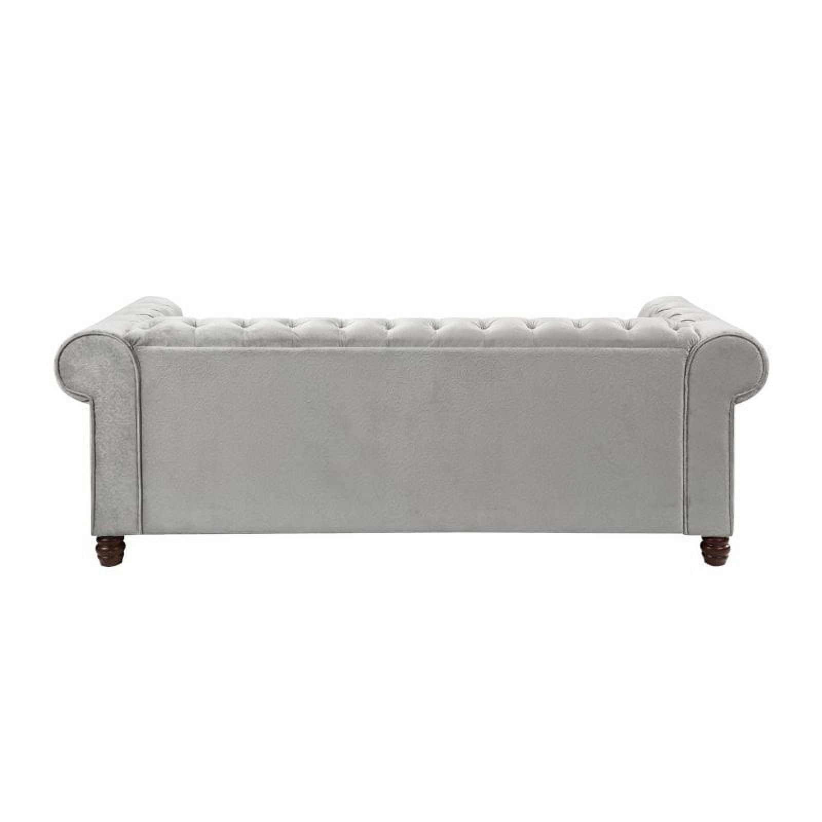 Gray Velvet Chesterfield Sofa G933
