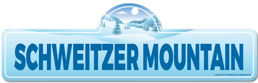 Mountain Street Sign Indoor Outdoor Ski Décor O40464